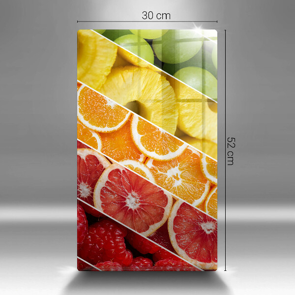 Steklena podloga za rezanje Pisano sadje