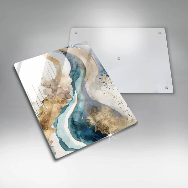 Steklena podloga za rezanje Barvit marmor