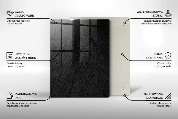 Steklena podloga za rezanje Risanke limone