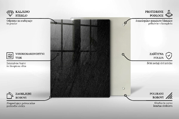 Steklena podloga za rezanje Risanke limone