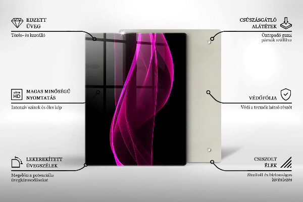 Steklena podloga za rezanje Italijanske sestavine in začimbe