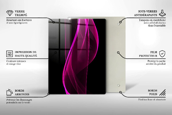 Steklena podloga za rezanje Italijanske sestavine in začimbe