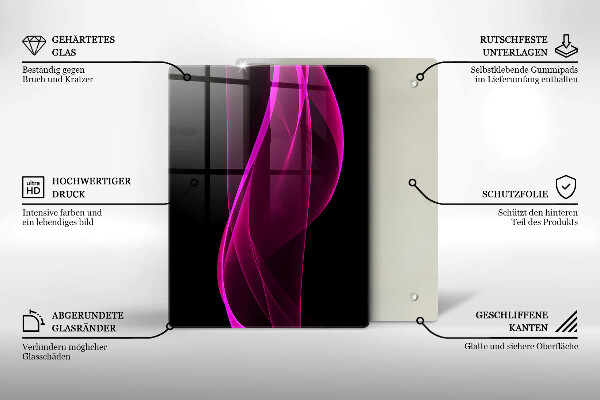 Steklena podloga za rezanje Italijanske sestavine in začimbe