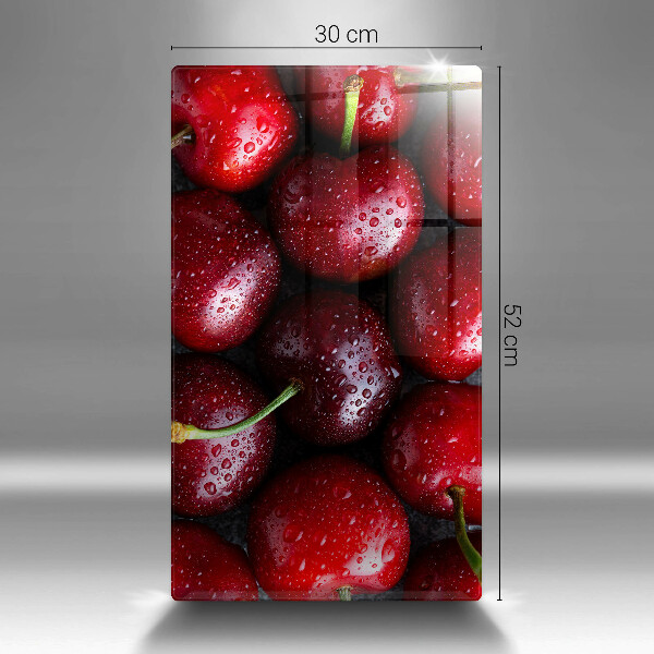 Steklena podloga za rezanje Češnje od blizu