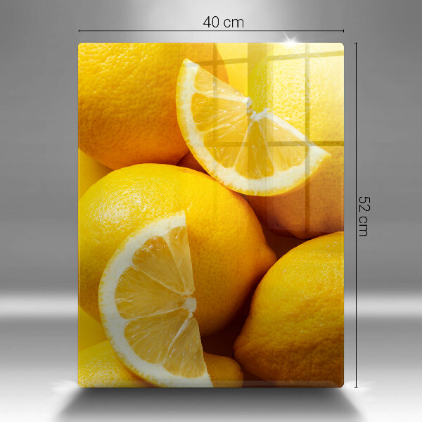 Steklena podloga za rezanje Sočne limone