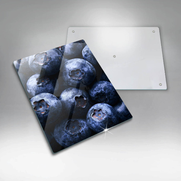 Steklena podloga za rezanje Jagode od blizu