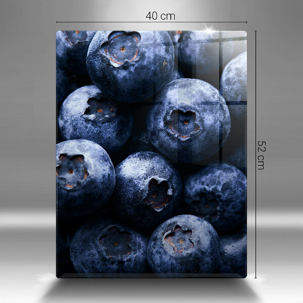 Steklena podloga za rezanje Jagode od blizu