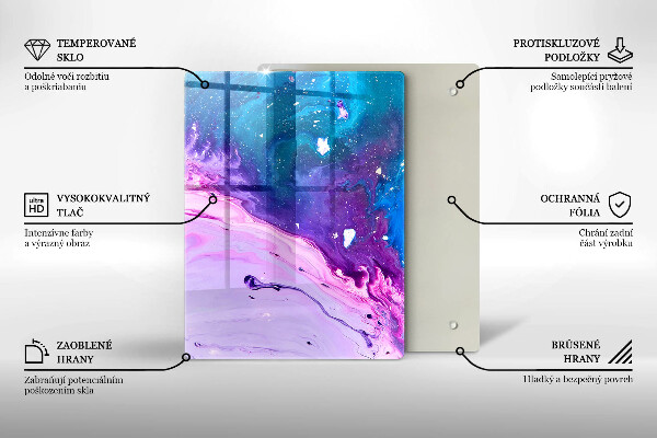 Steklena podloga za rezanje Zeleno sadje in zelenjava