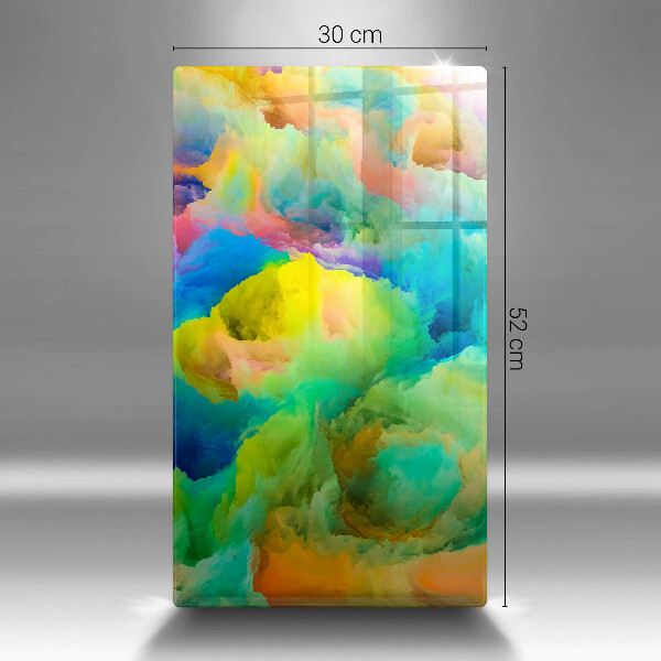 Steklena podloga za rezanje Barvita abstrakcija