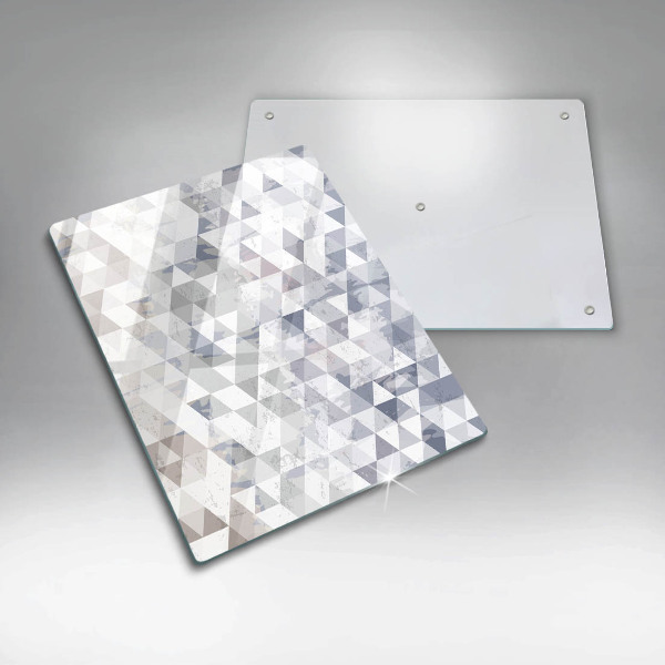 Steklena podloga za rezanje Vzorec trikotnikov