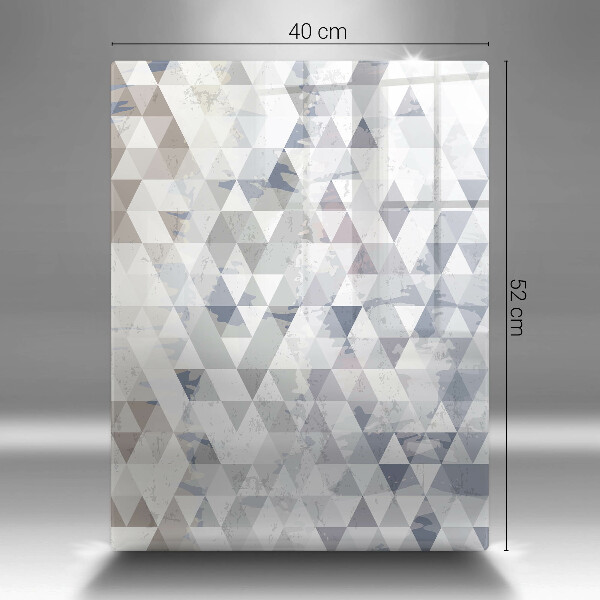 Steklena podloga za rezanje Vzorec trikotnikov
