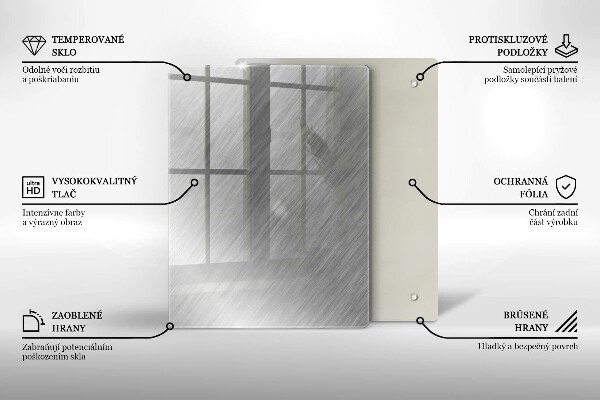 Steklena podloga za rezanje Vzorec trikotnikov