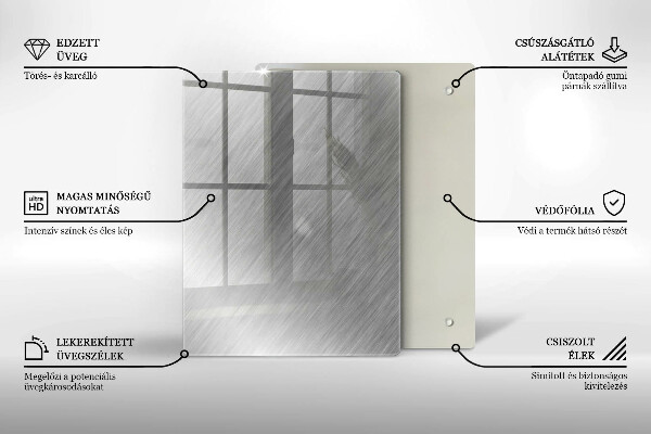 Steklena podloga za rezanje Vzorec trikotnikov