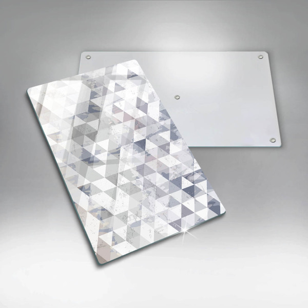 Steklena podloga za rezanje Vzorec trikotnikov