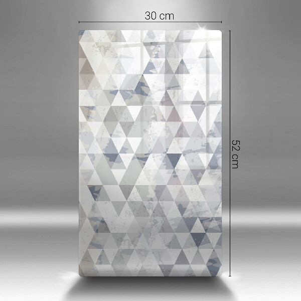 Steklena podloga za rezanje Vzorec trikotnikov