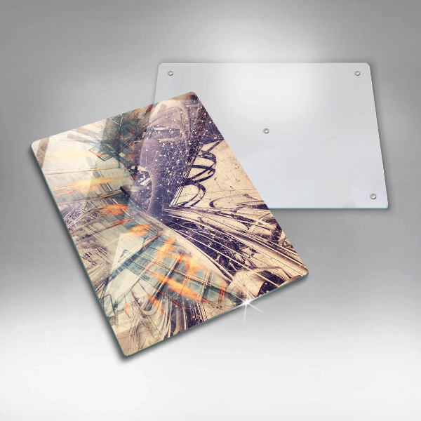 Steklena podloga za rezanje Moderna kompozicija