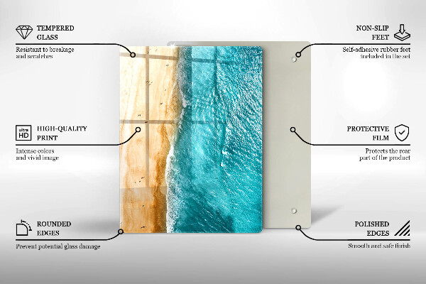 Steklena podloga za rezanje Moderna kompozicija