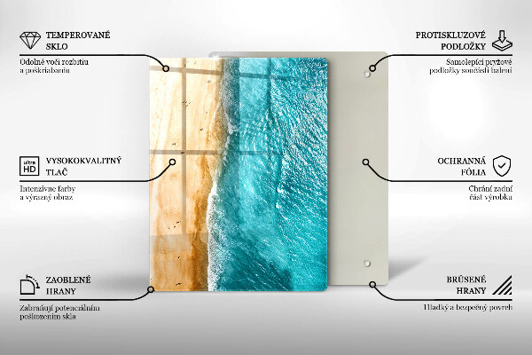Steklena podloga za rezanje Moderna kompozicija