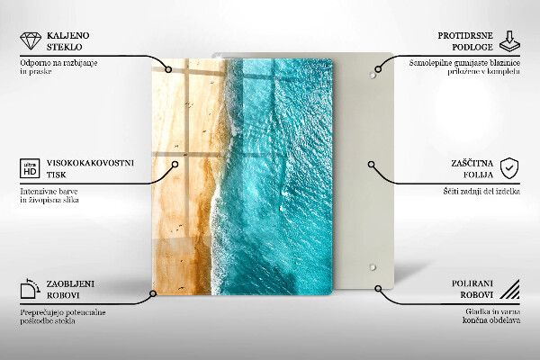 Steklena podloga za rezanje Moderna kompozicija