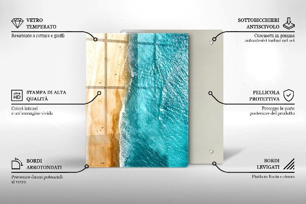 Steklena podloga za rezanje Moderna kompozicija