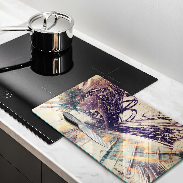 Steklena podloga za rezanje Moderna kompozicija