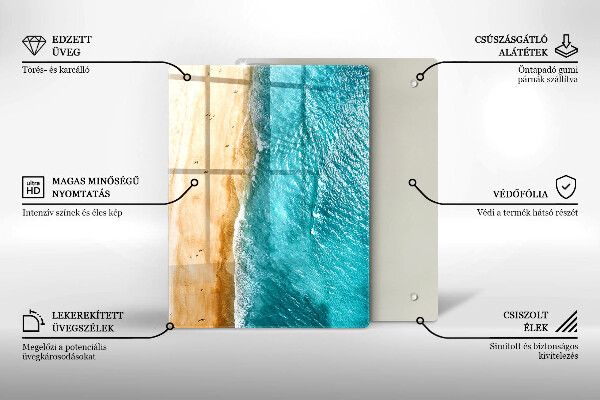 Steklena podloga za rezanje Moderna kompozicija