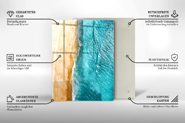 Steklena podloga za rezanje Moderna kompozicija