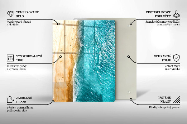 Steklena podloga za rezanje Moderna kompozicija