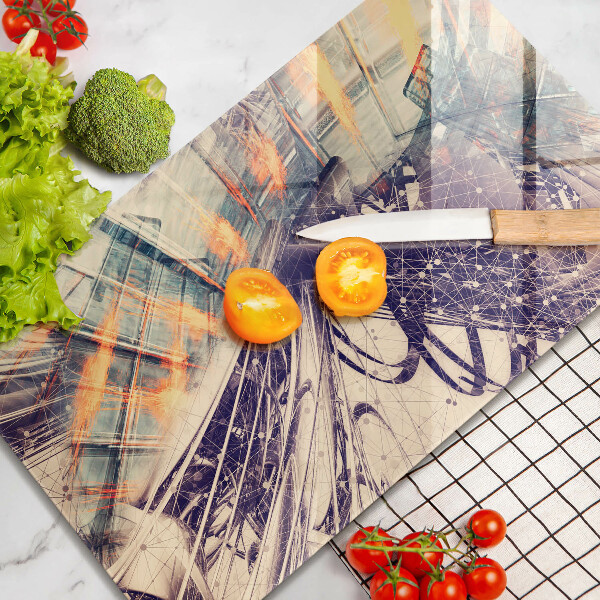 Steklena podloga za rezanje Moderna kompozicija