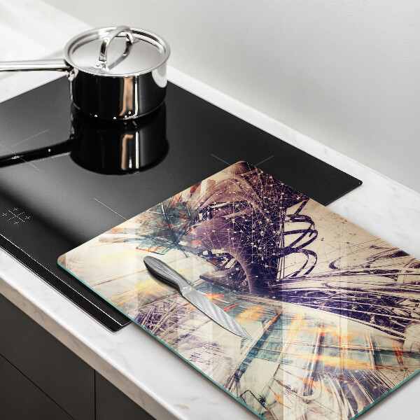 Steklena podloga za rezanje Moderna kompozicija