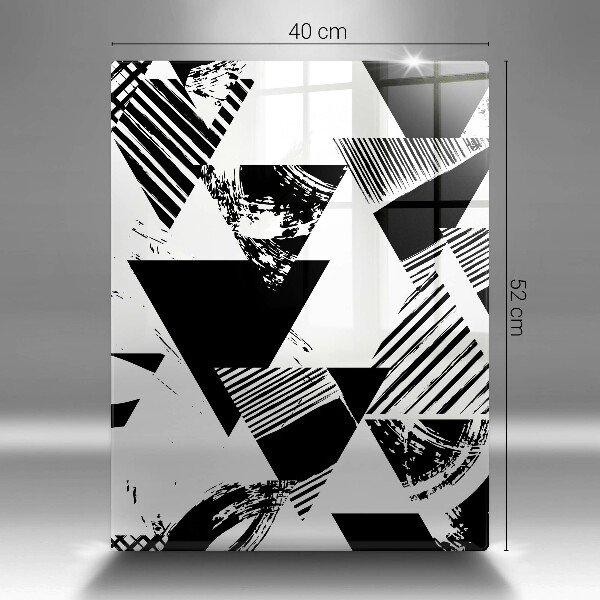 Steklena podloga za rezanje Geometrijski trikotniki