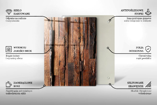 Steklena podloga za rezanje Geometrijski trikotniki