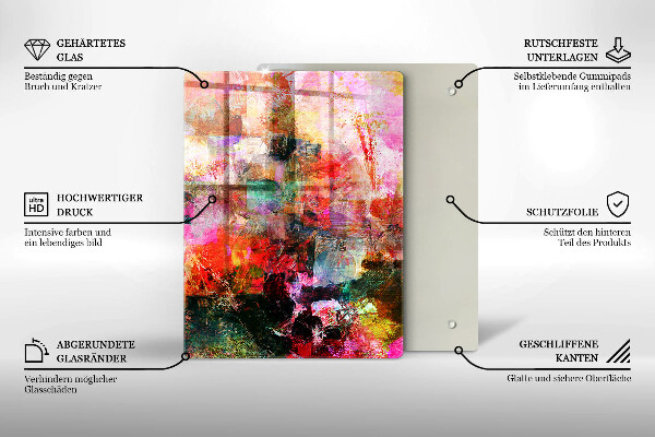 Steklena podloga za rezanje Brezšivni vzorec vinskih zamaškov