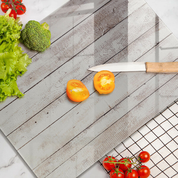 Steklena podloga za rezanje Stare lesene plošče