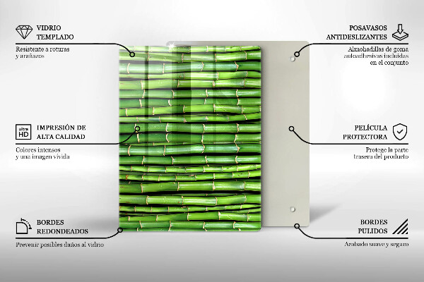 Steklena podloga za rezanje Stare lesene plošče