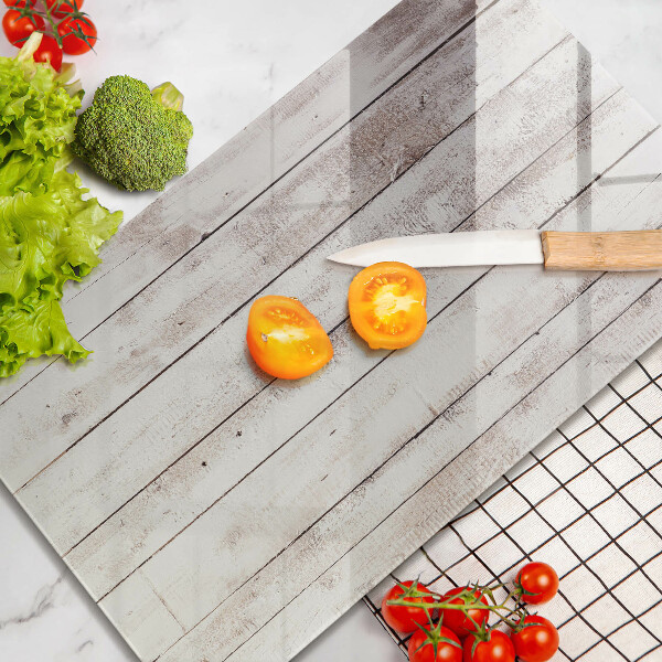 Steklena podloga za rezanje Stare lesene plošče