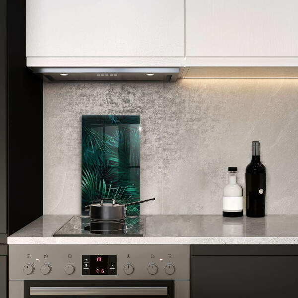 Steklena podloga za rezanje Listi divje džungle