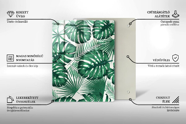 Steklena podloga za rezanje Tekstura betona