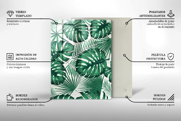 Steklena podloga za rezanje Tekstura betona