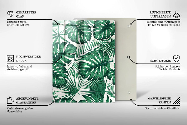 Steklena podloga za rezanje Tekstura betona