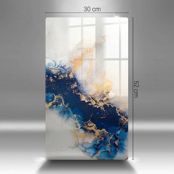 Steklena podloga za rezanje Abstrakcija z modro