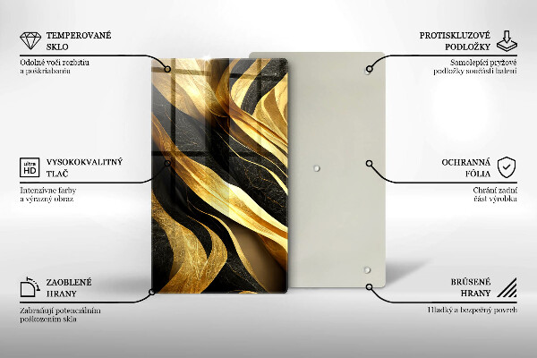 Steklena podloga za rezanje Elegantna abstrakcija