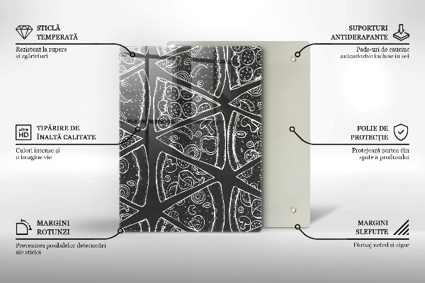 Steklena podloga za rezanje Elegantna abstrakcija