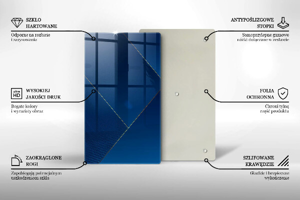 Steklena podloga za rezanje Moderno ozadje