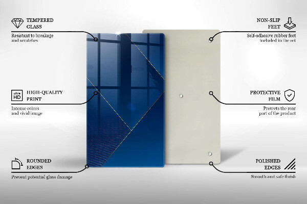 Steklena podloga za rezanje Moderno ozadje