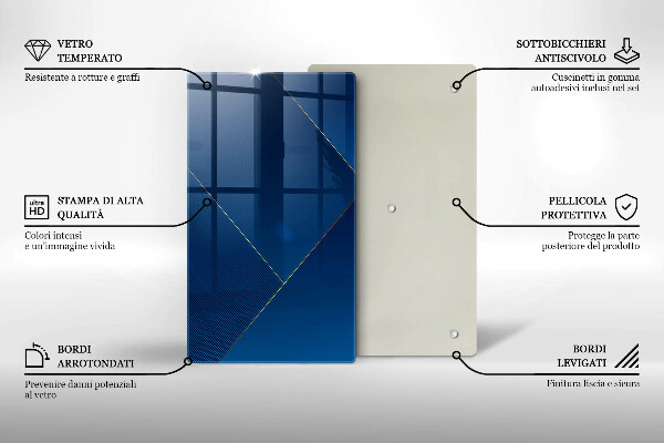 Steklena podloga za rezanje Moderno ozadje