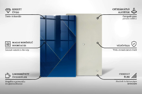 Steklena podloga za rezanje Moderno ozadje