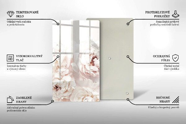 Steklena podloga za rezanje Pastelne potonike