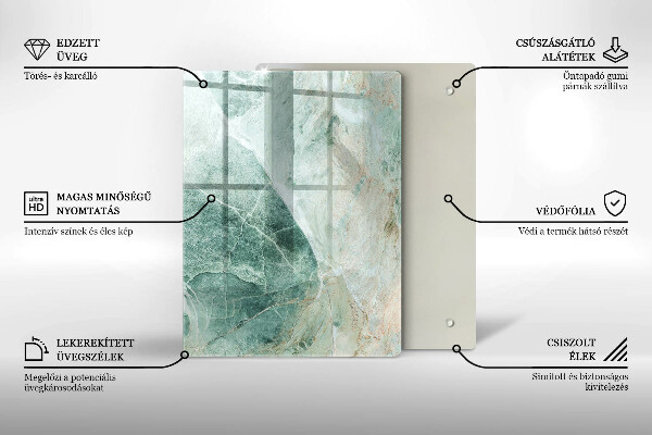 Steklena podloga za rezanje Boho vintage kolesa