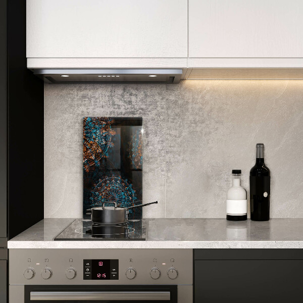 Steklena podloga za rezanje Boho vintage kolesa